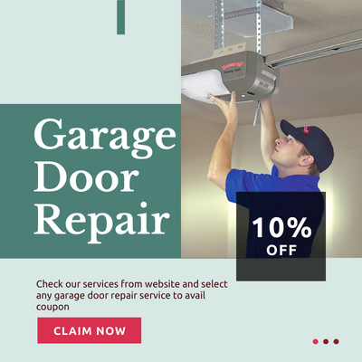 Garage Door Repair - 10% Off Discount