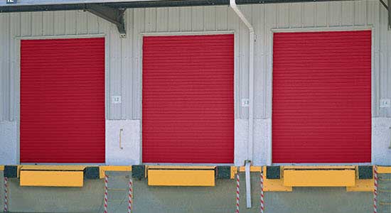 Roll up storage building doors